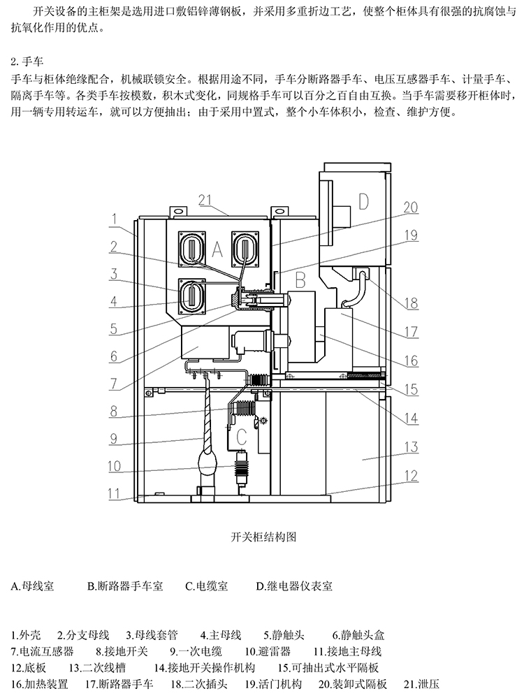 KYN28A-12高壓開關柜結構圖，咨詢熱線：4000551777　QQ:3176885416